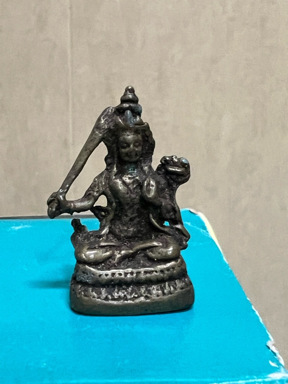 Chinese Tibet Buddha Bronze statue miniature - Picture 3 of 10